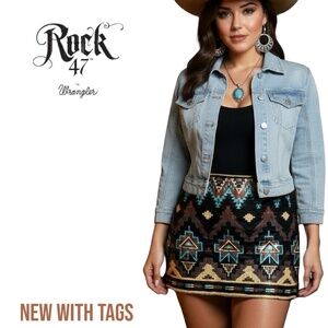 🆕 Rock 47 Skirt Size Black Sequin Mini Lined Stretch Festive